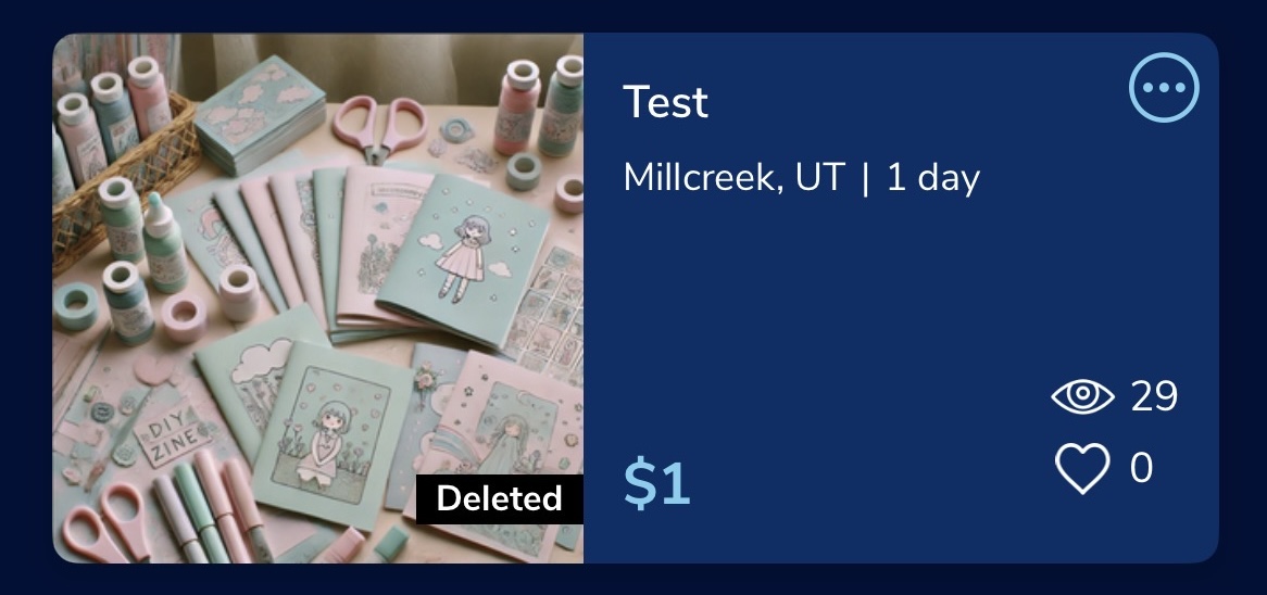 Delete-reason options and Submit and Delete button in the KSL app