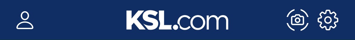 KSL News app Settings icon in the upper-right corner