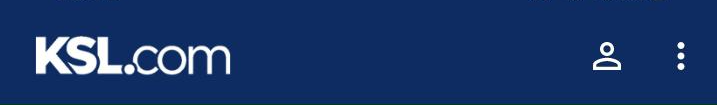 Android KSL News app three-dot menu in the upper-right corner