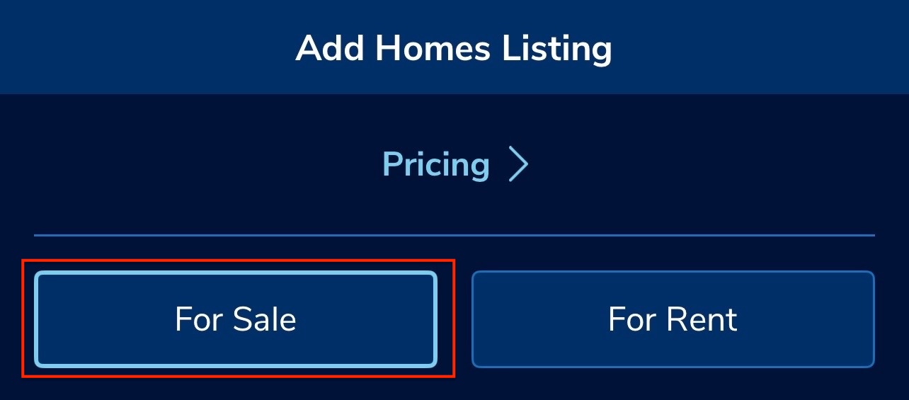 KSL Classifieds app Homes screen with For Sale option